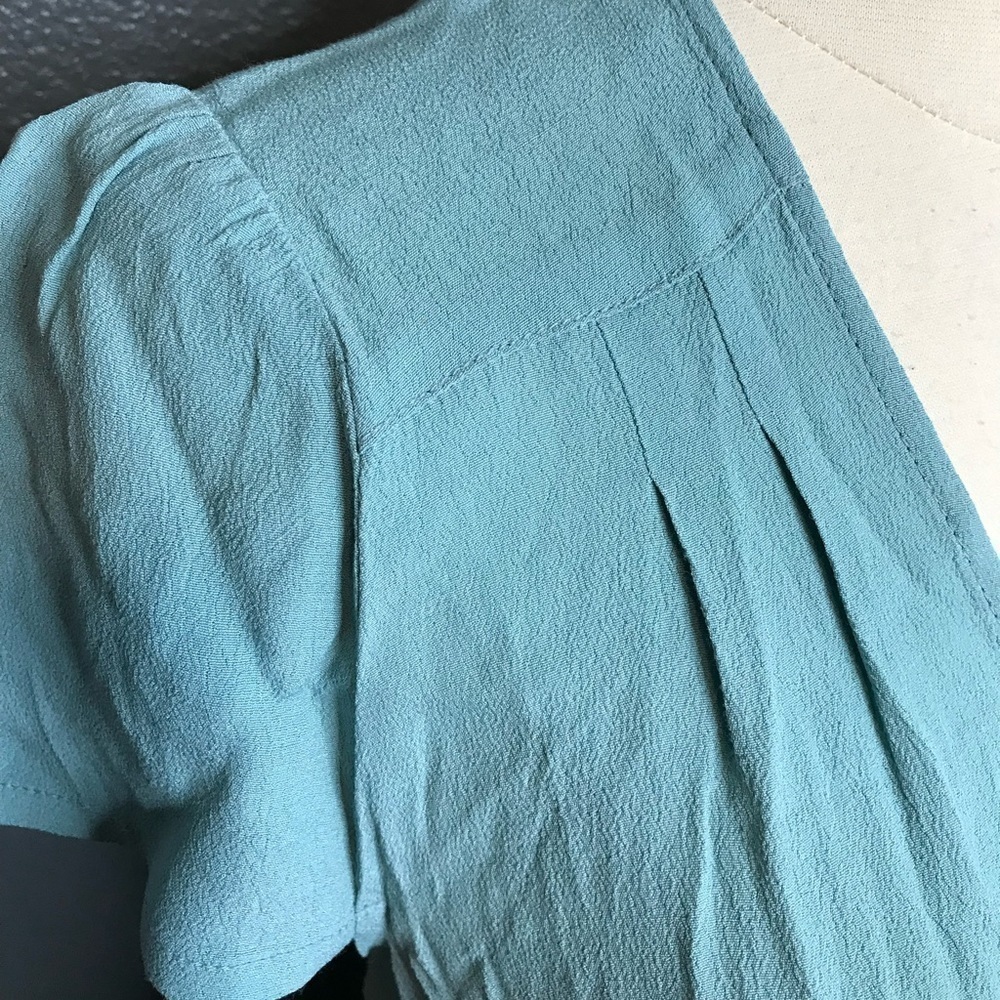 Leith French blue wrap dress size medium. - Picture 4 of 7